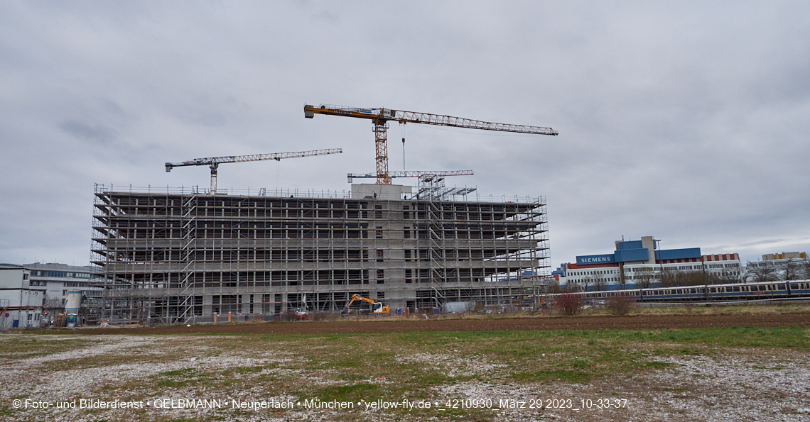29.03.2023 - Baustelle REVO und Umgebung in Neuperlach